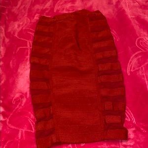 Burgundy Skirt